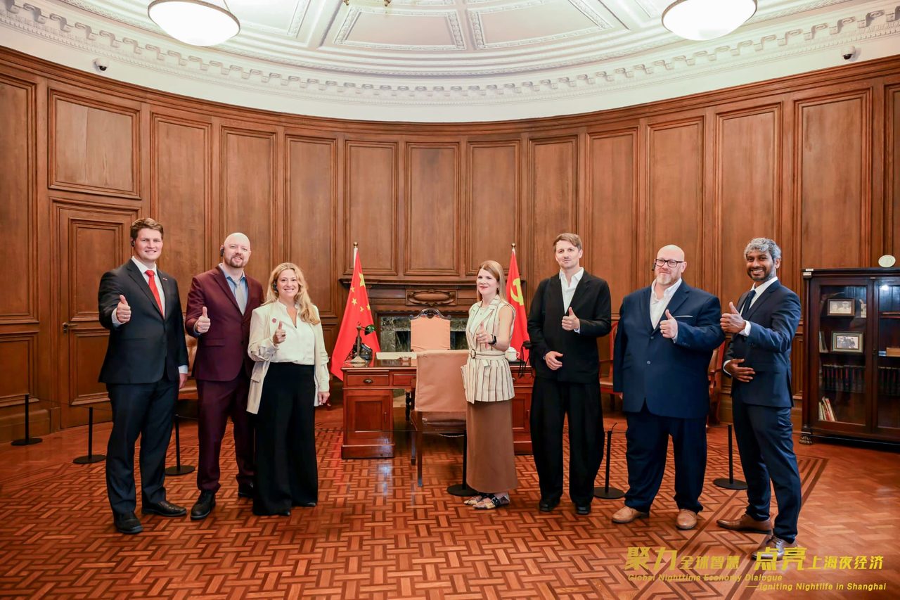 G2C co-founder Merlijn Poolman with the international delegation at the Global Nighttime Economy Dialogue in Shanghai